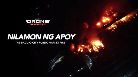 UNTV drone footage of fire that razed the Baguio City Public .